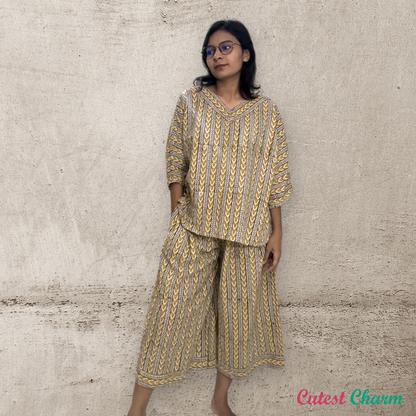 Yellow Tilak Culottes