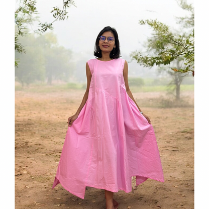 Pink cotton candy free size dress