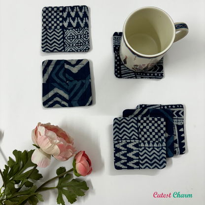 Mix & Match Fabric Coaster Set of 6