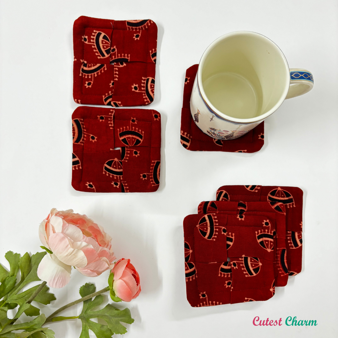 Fabric Coaster Set of 6