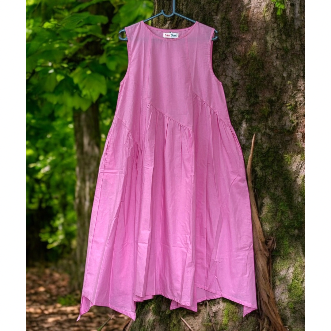 Pink cotton candy free size dress